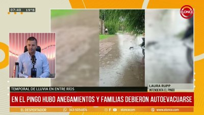 Anegamientos y autoevacuados en El Pingo: &ldquo;Colaps&oacute; absolutamente todo&rdquo;, defini&oacute; intendenta